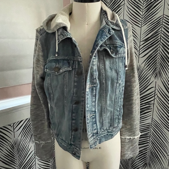 Free People hooded denim jacket S - Picture 2 of 11